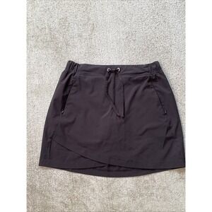 Women's Exertek Skort Golf Outdoor Elastic Waist Black Size Medium